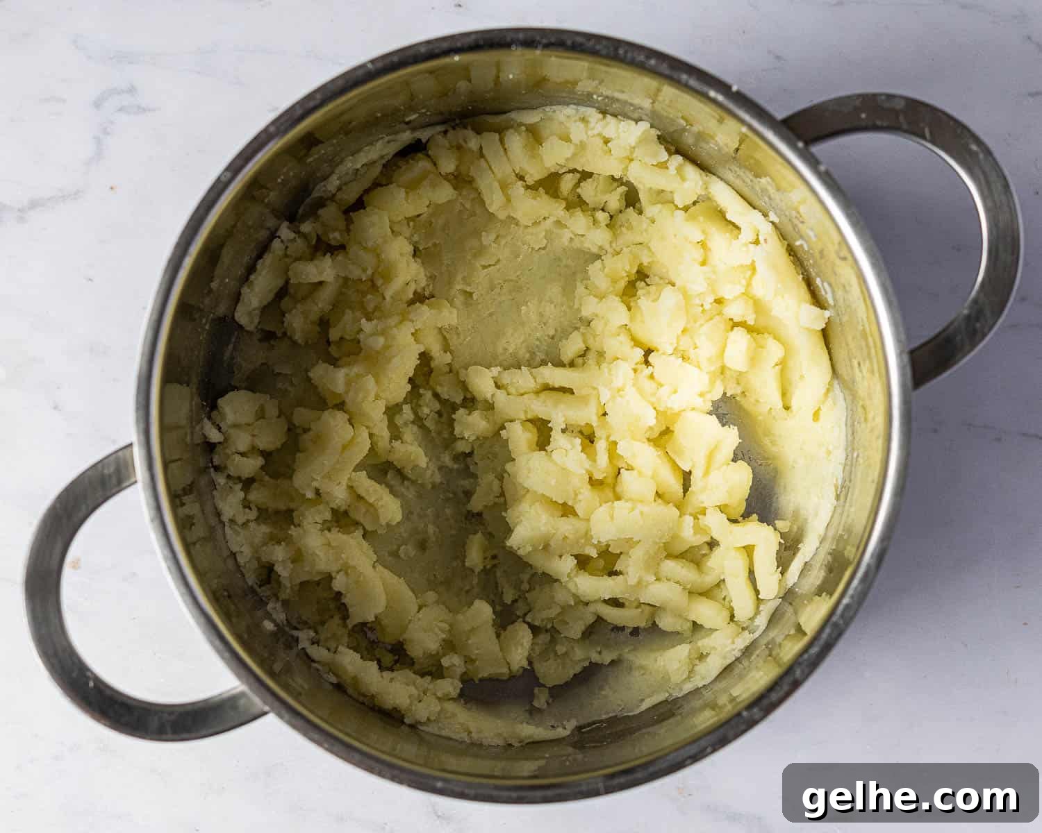 Step 2, the mashed potato.