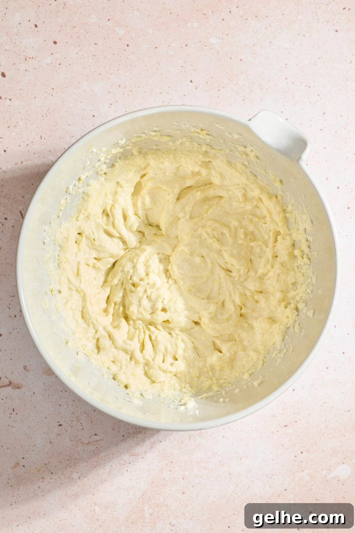 Lemon Sugar Cookies Made with Sourdough Discard 6 Wet ingredients mixed in a large mixing bowl.