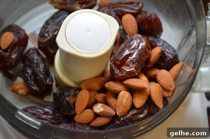 dates with almonds
