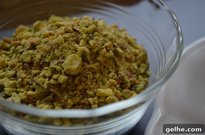 ground pistachios