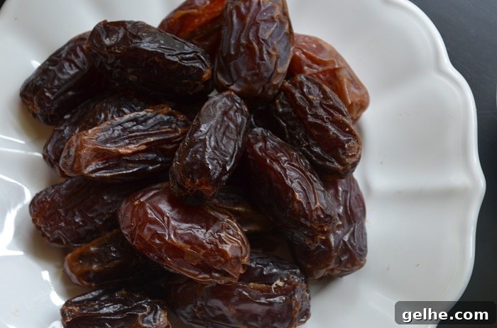 Full plate of dates