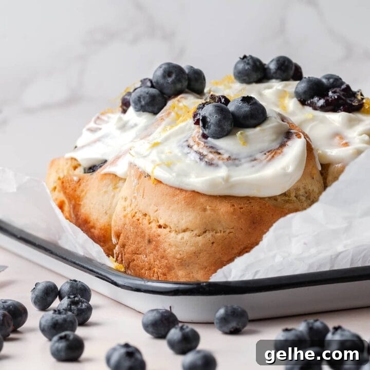 Discover these gluten free blueberry sweet rolls with lemon cream cheese frosting. Soft, fluffy, and bursting with flavor—perfect for a special breakfast or cozy treat