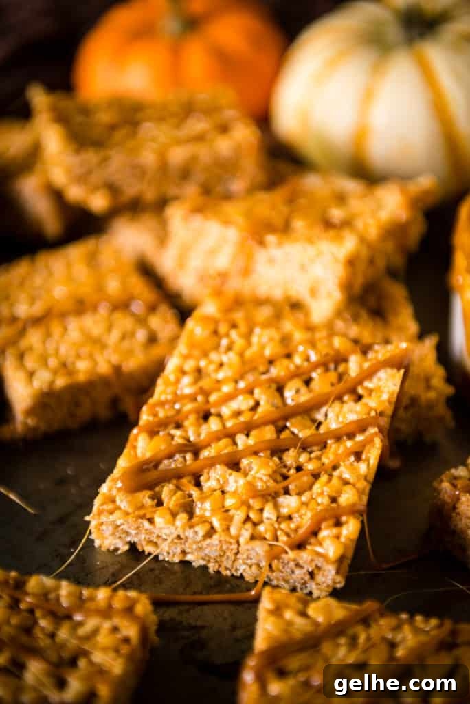 15 Minute Pumpkin Spice Krispie Treats | Kita Roberts PassTheSushi.com