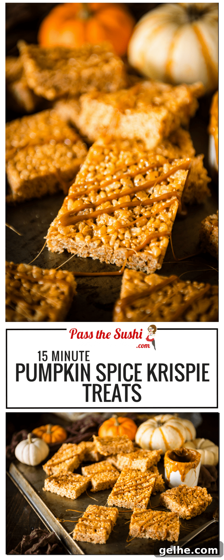 Pumpkin Spice Krispie Treats | Kita Roberts PassTheSushi.com