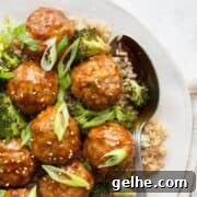 healthy gluten-free teriyaki turkey meatballs