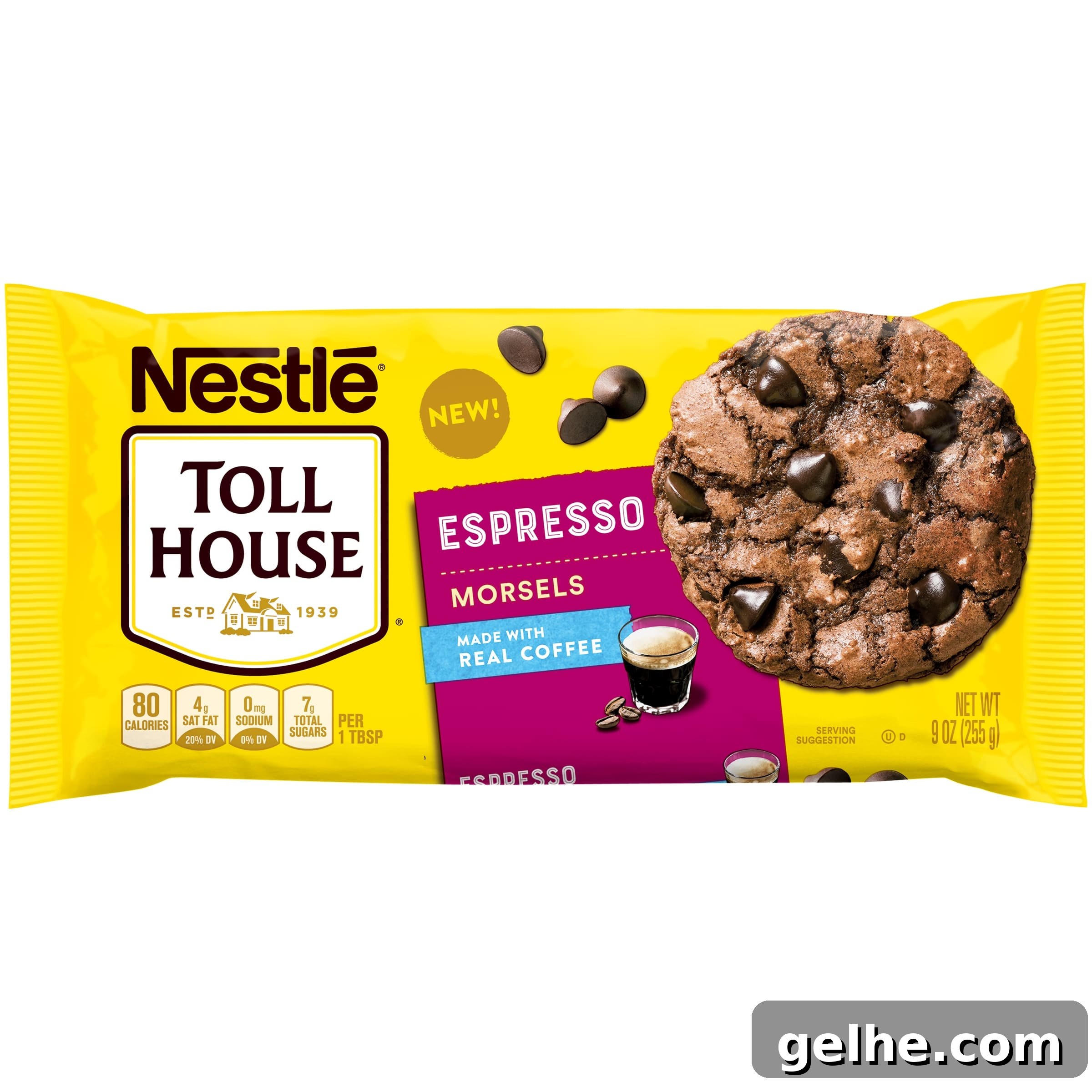 Package of espresso baking chips