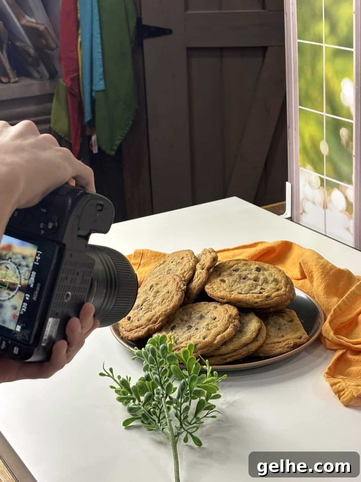 Behind the scenes baking photo