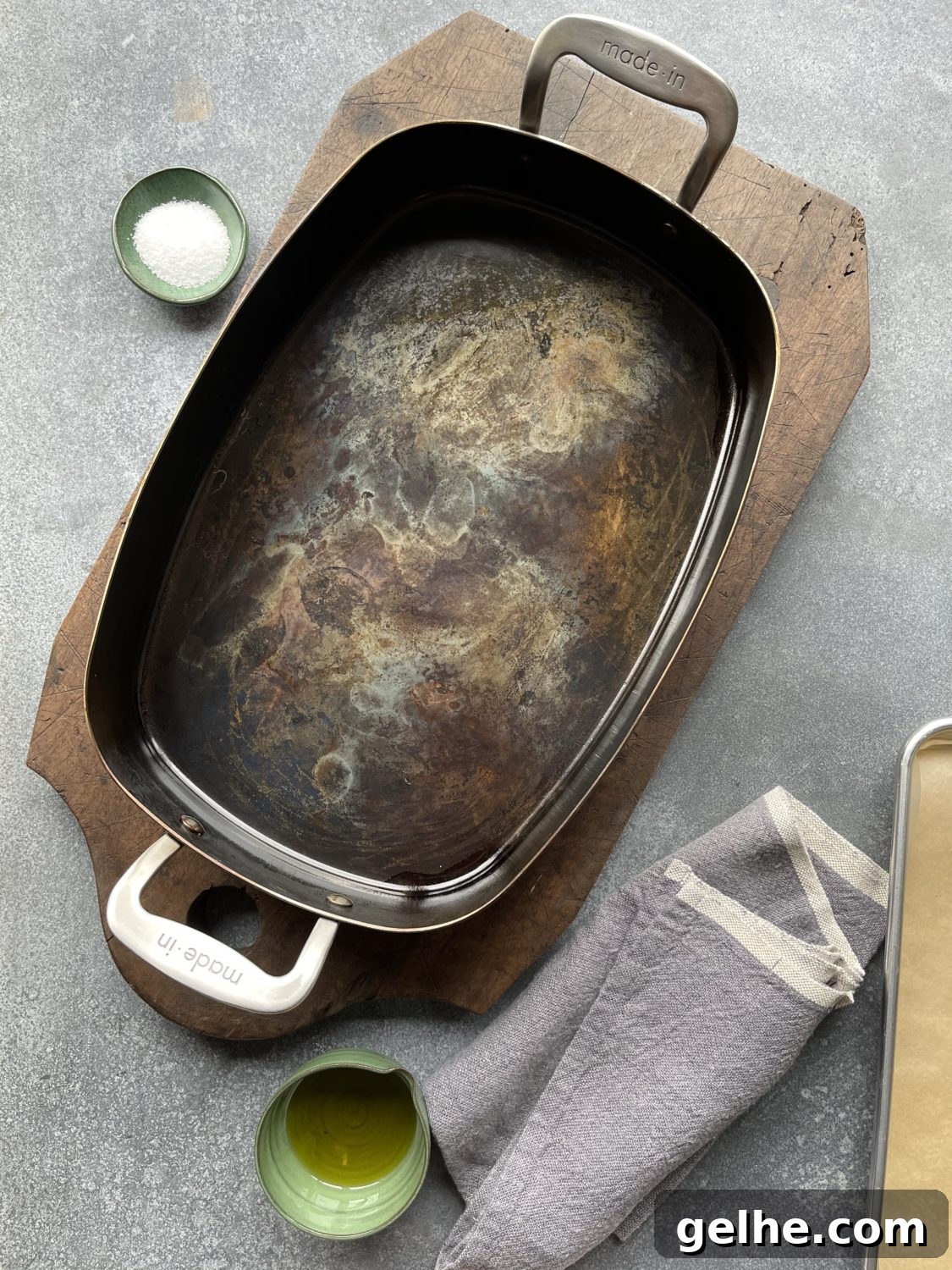 Winter Pork Roast with Apple Cider Gravy Recipe 2 carbon steel roasting pan