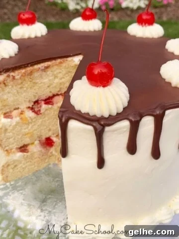 Banana Split Layer Cake