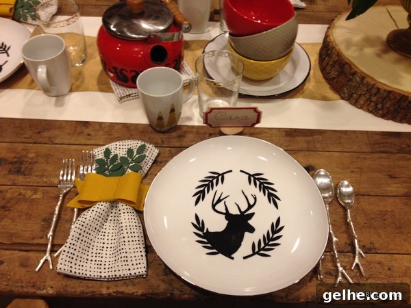 Meet the New Cricut Explore: Features, Specs, and First Look 20 Utah room place setting at the Cricut Explore launch party
