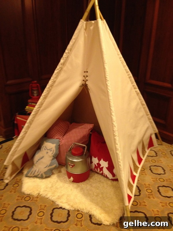 Meet the New Cricut Explore: Features, Specs, and First Look 25 a teepee at the Cricut Explore launch party