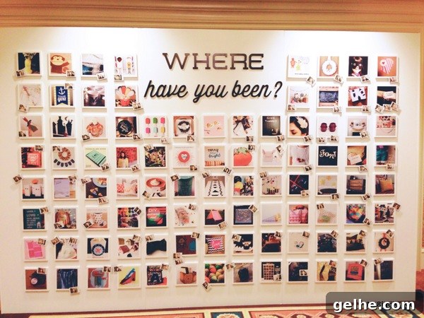 Meet the New Cricut Explore: Features, Specs, and First Look 4 project photo wall at the Cricut Explore launch party