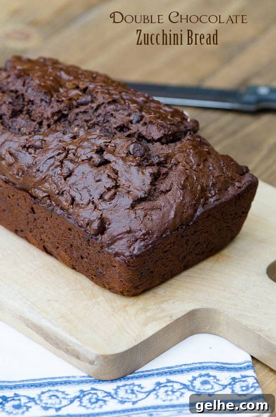 Double Chocolate Zucchini Banana Bread Recipe 2 Double Chocolate Zucchini Bread-083 (titled)