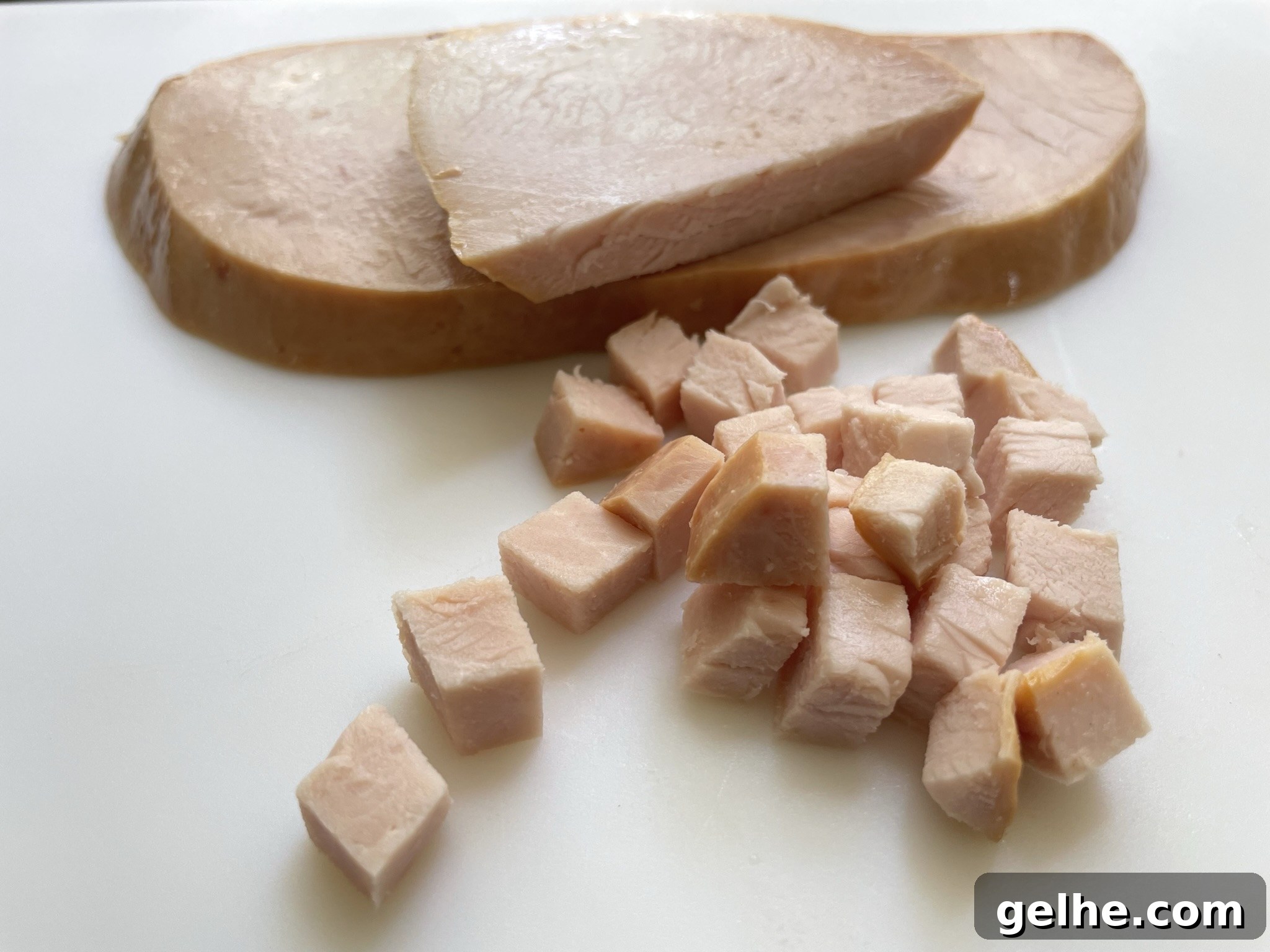Diced hickory smoked turkey