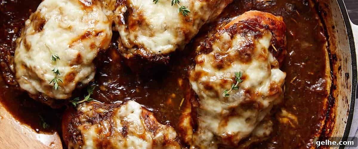 French onion bake in dutch oven.