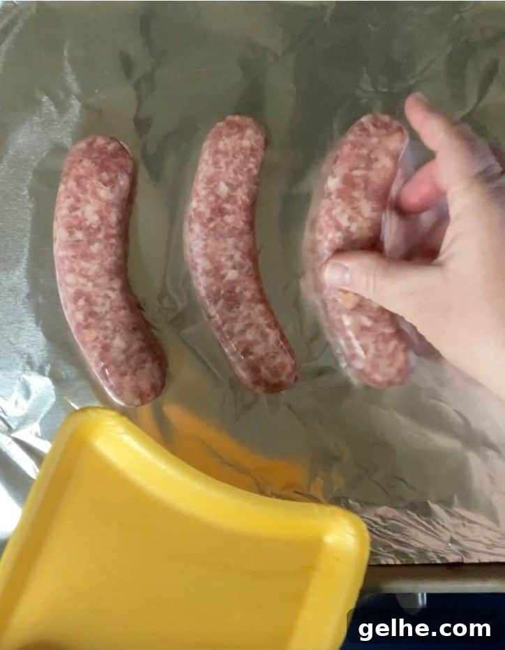 hand with sausage