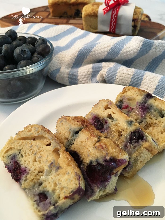 Gluten-Free Baked Blueberry Pancakes Recipe 2 gluten-free-blueberry-pancake-bread