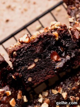 One turtle brownie on its side.