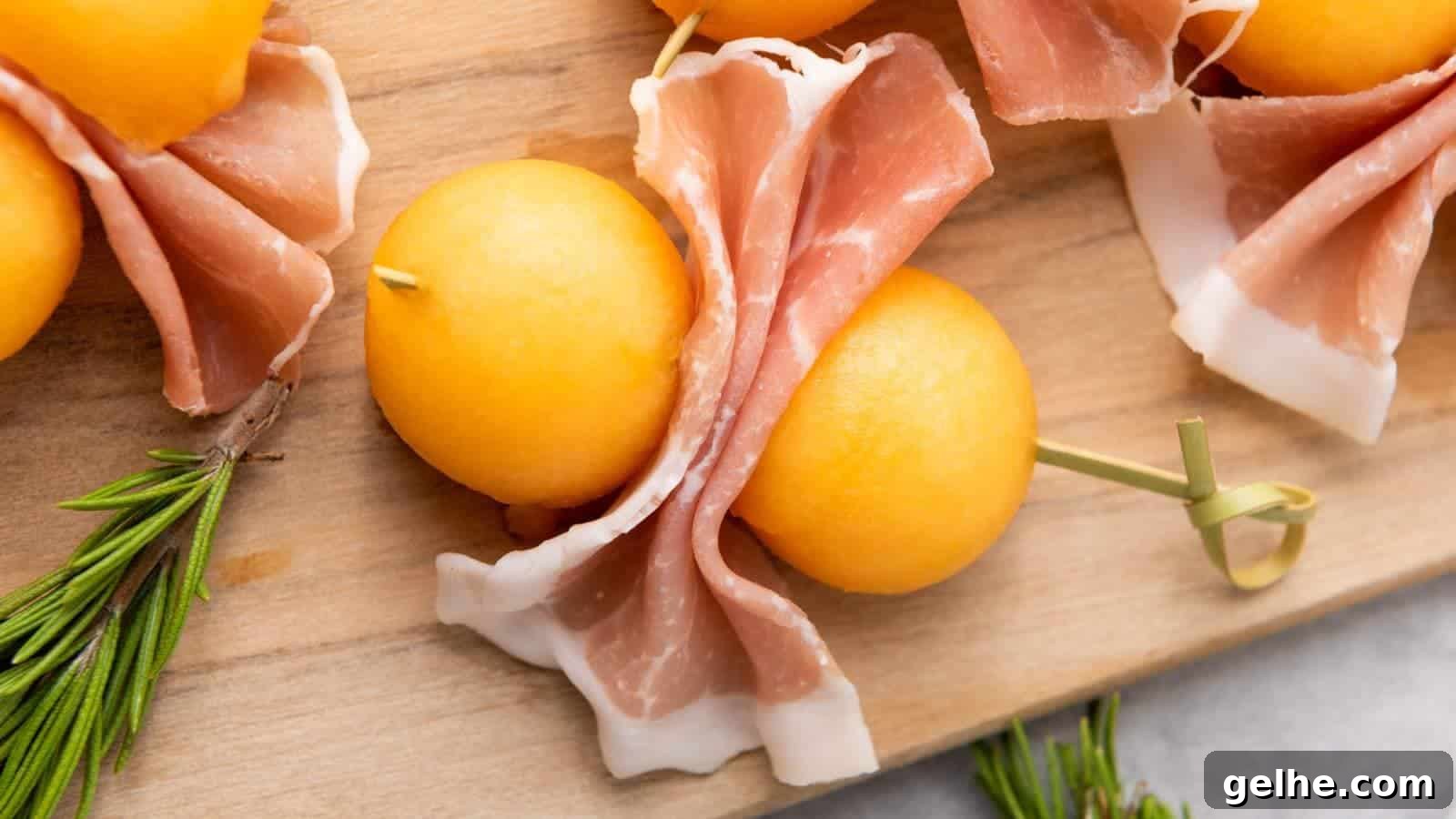 21 Labor Day Picnic Recipes for a Crowd: Ultimate Menu Ideas 15 Slices of prosciutto e melone wrapped around cantaloupe balls, skewered.
