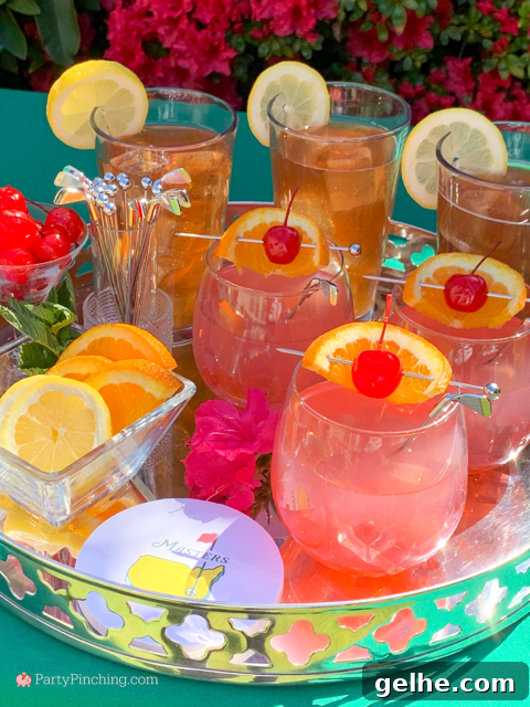 Masters azalea cocktail drink recipe, best masters azalea drink, best Masters watch party food ideas, pimento cheese sandwich recipe, Masters Augusta National Golf Club Course, best easy Masters golf tournament watch party food recipe ideas