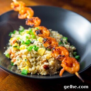 Gochujang Shrimp Skewers Recipe for Big Green Egg Grill 3 Big Green Egg Korean Shrimp Skewers