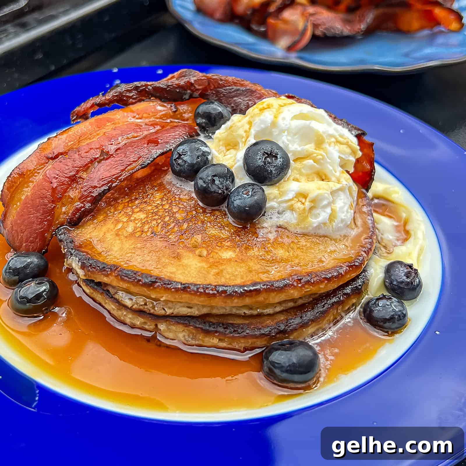 Crispy Griddled Pancakes with Maple Butter Recipe 2 Best Griddle Pancakes Recipe on Traeger Flatrock Griddle Grill