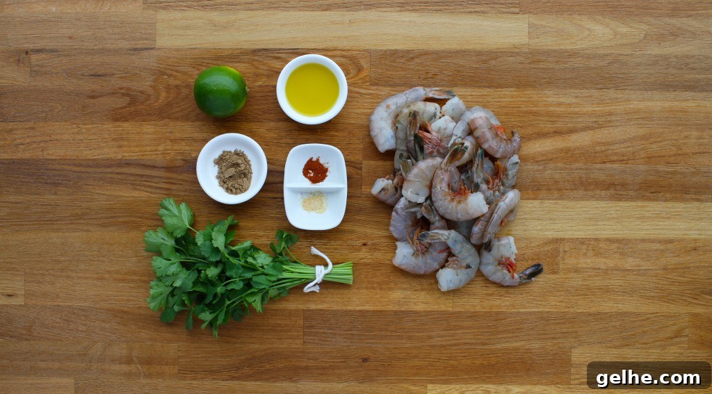 cilantro lime shrimp ingredients