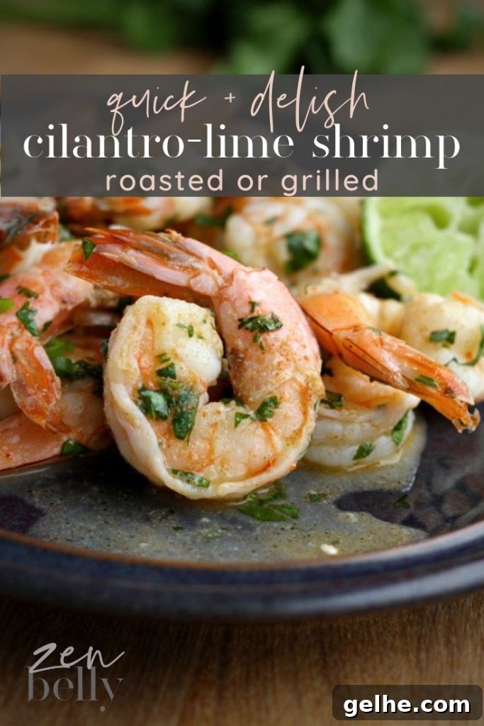cilantro lime shrimp plated