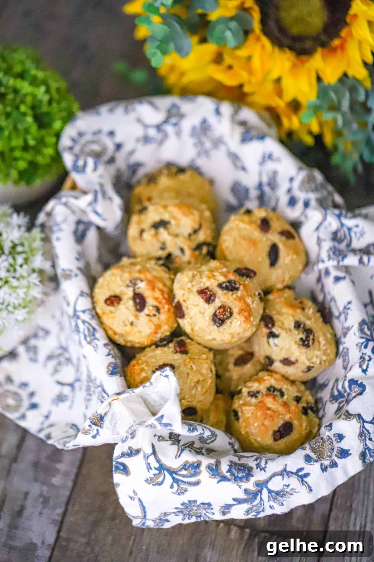 baked oatmeal and raisin muffins cooling