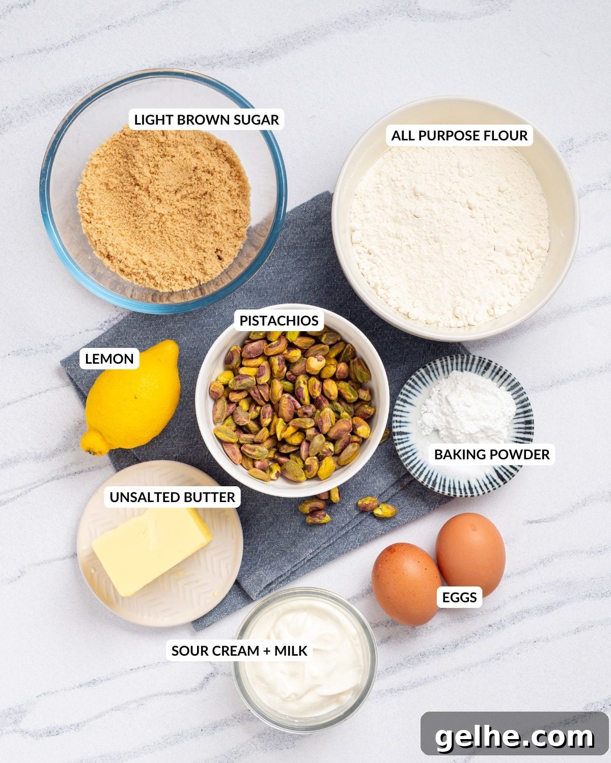 Homemade Pistachio Muffins Without Pudding Mix 5 Ingredient image for Pistachio Muffins.