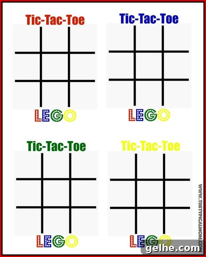 Kids playing Tic Tac Toe with LEGO bricks Kids playing Tic Tac Toe with LEGO bricks