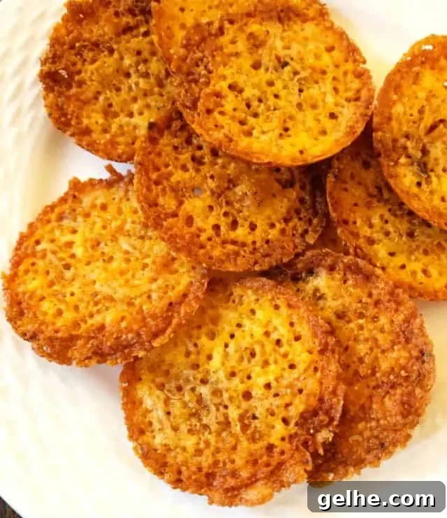 plate of taco cheese crisps