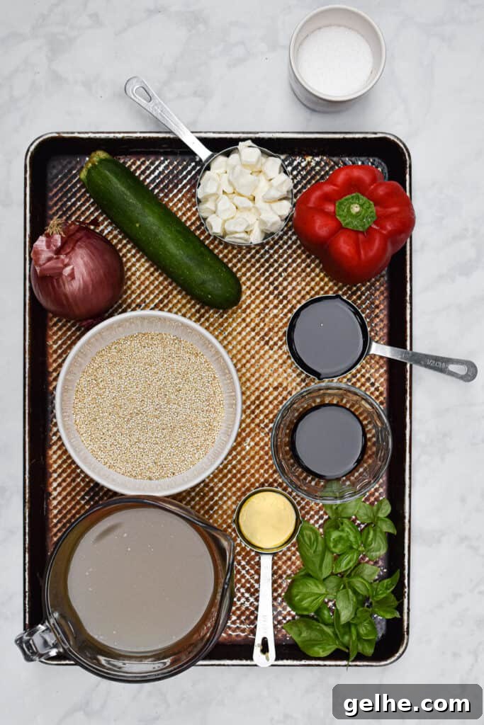 Grilled Vegetable and Quinoa Salad with Lemon Vinaigrette 3 ingredients for the grilled vegetable quinoa salad