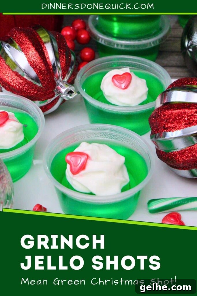 grinch jello shots recipe dinners done quick pinterest