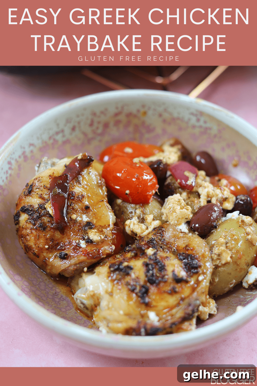 greek chicken traybake