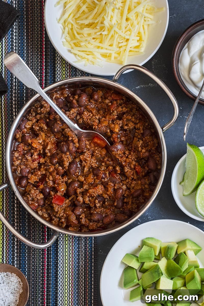 Instant Pot Beef Chili with Bacon and Jalapeño