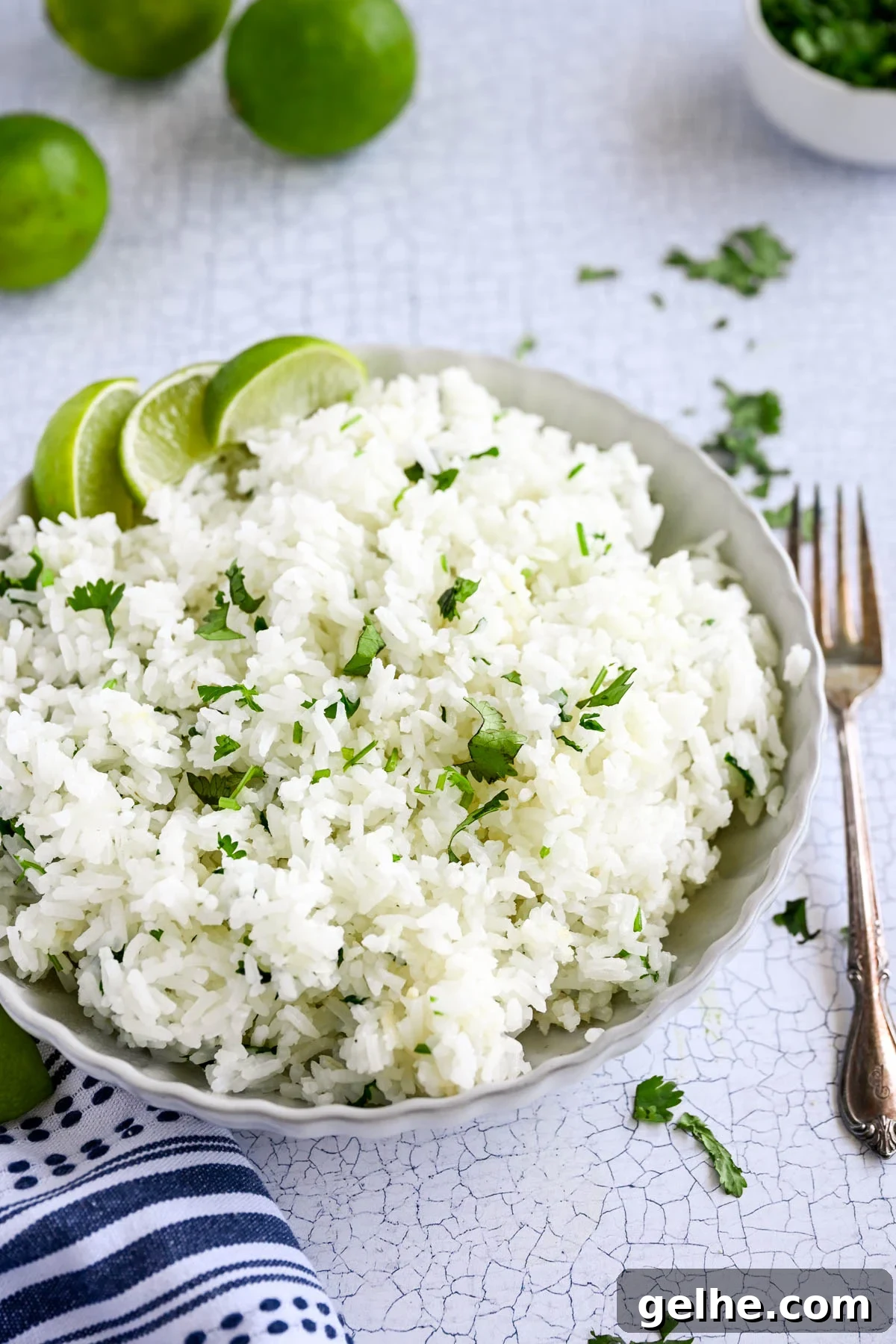 Copycat Chipotle Cilantro Lime Rice Recipe 2 Bowl of copycat chipotle rice.