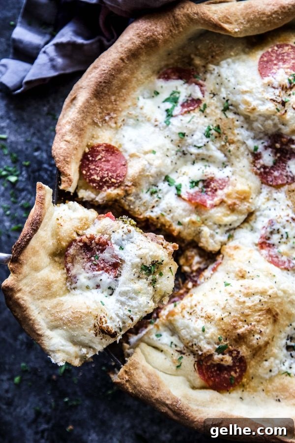 Pepperoni Pizza Pot Pie