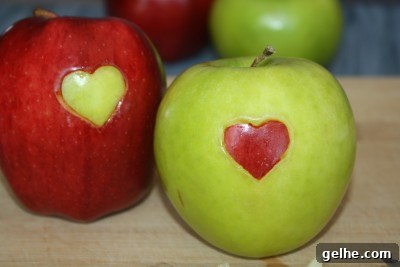 Apple hearts