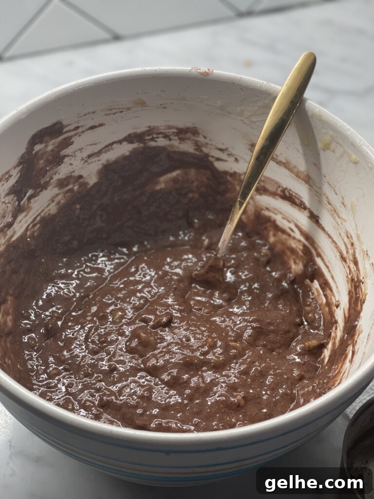 chocolate banana muffins