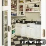 White Oak Flooring Guide: Types, Pros, Installation & Care 25 black and white pantry with ceramic floor
