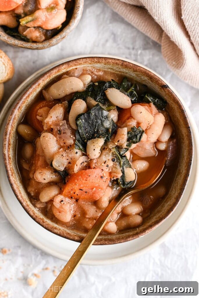 Tuscan White Bean Soup with Kale