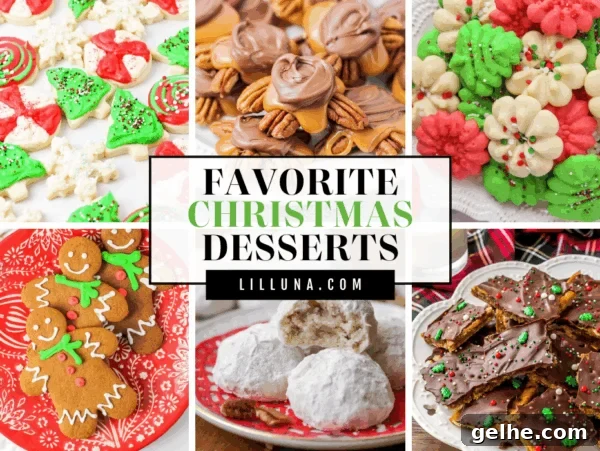 Puppy Chow Popcorn Recipe: Sweet, Crunchy Party Snack 15 Collage of Christmas dessert recipes perfect for the Holiday season!