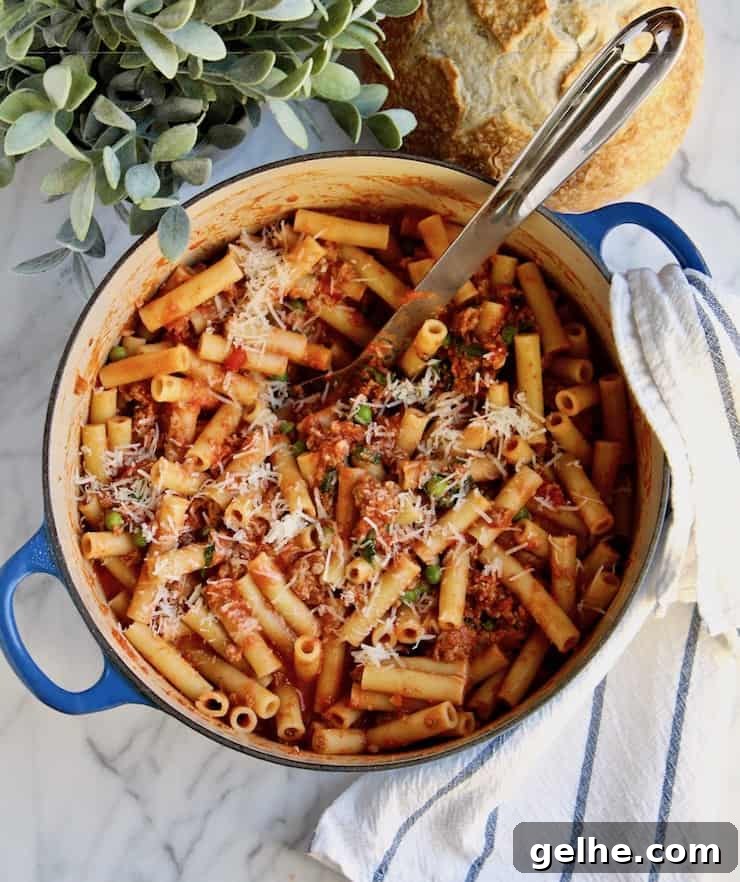 Creamy Italian Sausage Peasant Pasta