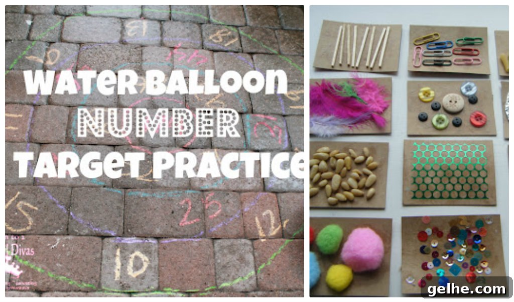 water balloon number target practice water balloon number target practice