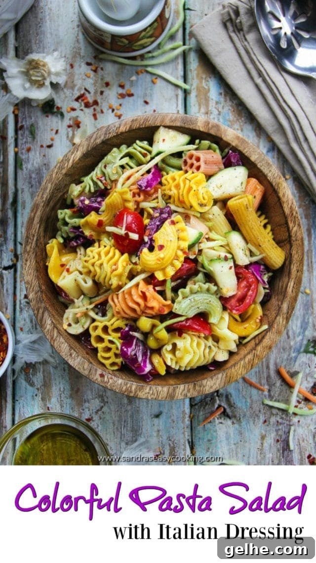 Colorful Pasta Salad with Italian Dressing Recipe