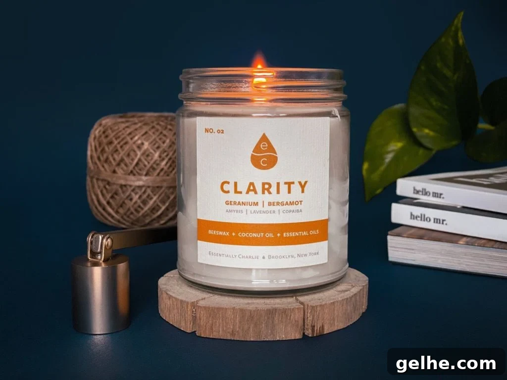 coconut wax candles from Essentially Charlie