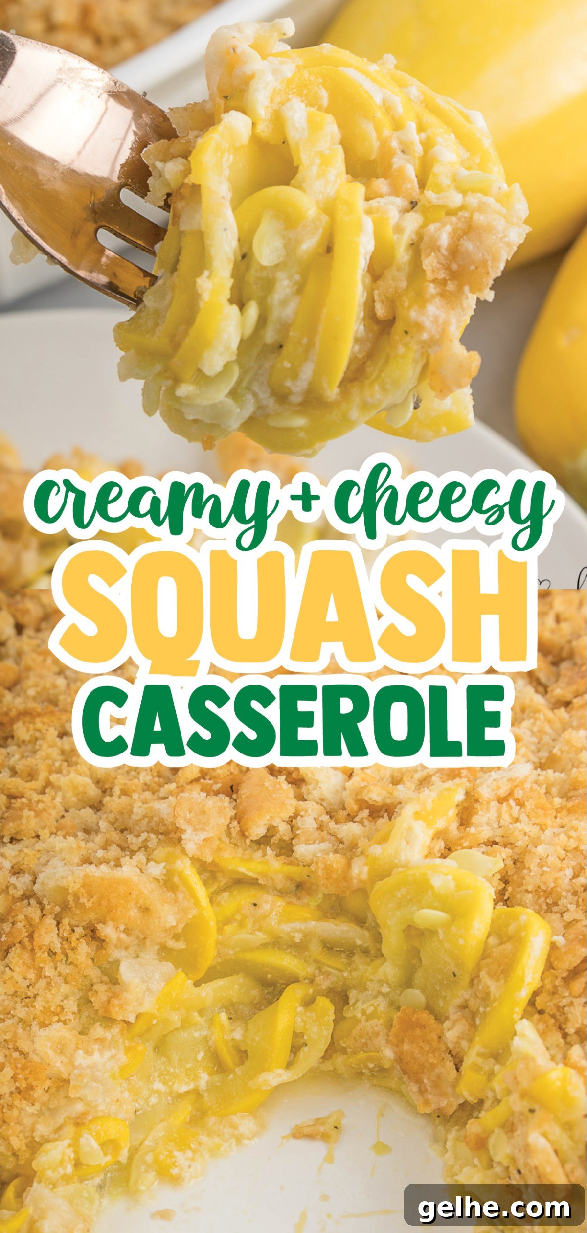 This yellow squash casserole is both comforting and indulgent. Rich, creamy layers of tender, sliced yellow squash are topped by golden, buttery crackers.