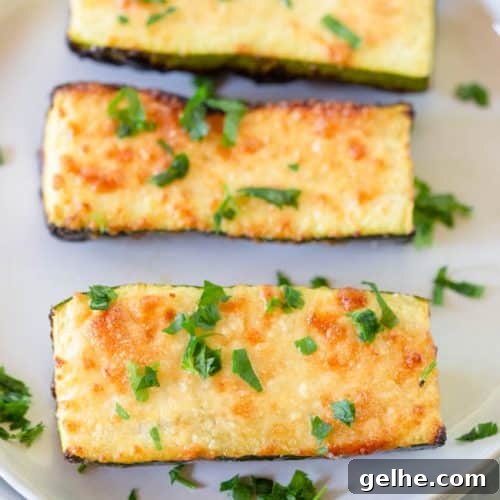 Grilled Parmesan Zucchini