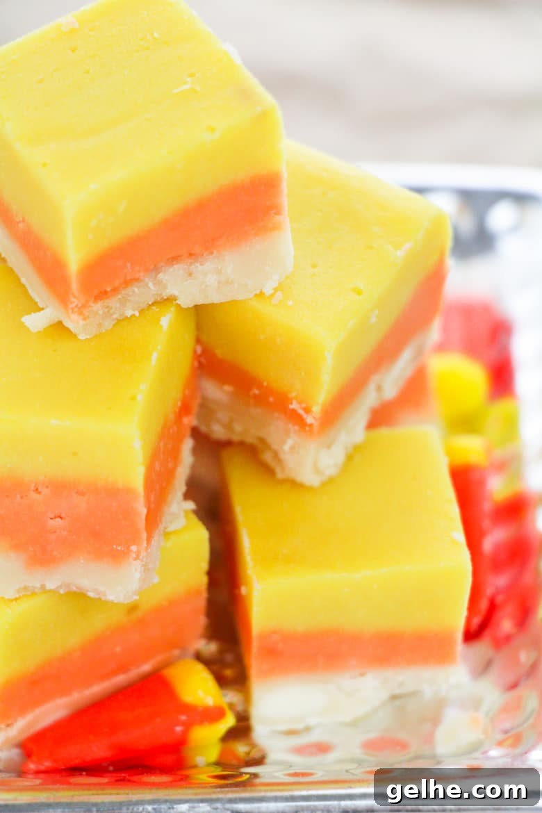 Layered Halloween Fudge Recipe